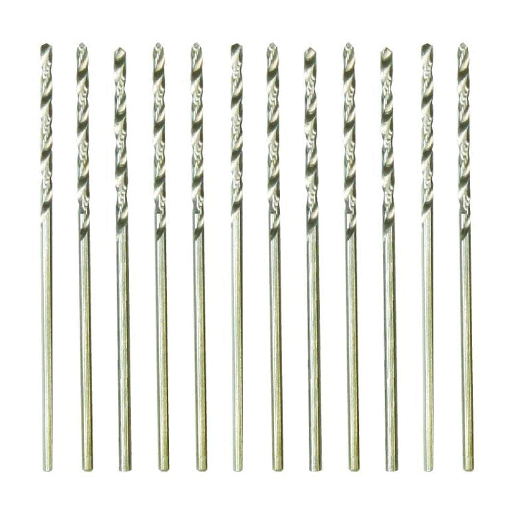Fine High-Speed Twist Drill Bit - pkg(12) in Tube, Carded -- #50