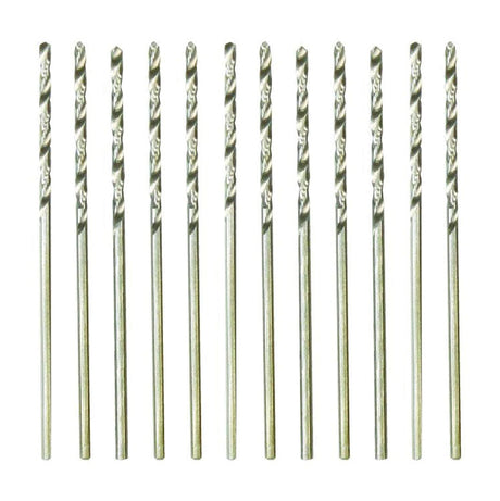 Fine High-Speed Twist Drill Bit - pkg(12) in Tube, Carded -- #50