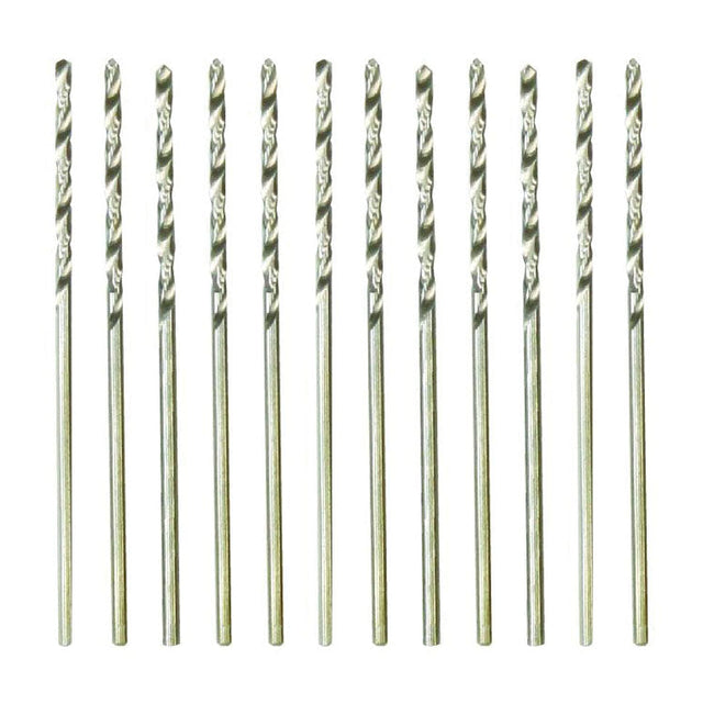 Fine High-Speed Twist Drill Bit - pkg(12) in Tube, Carded -- #50