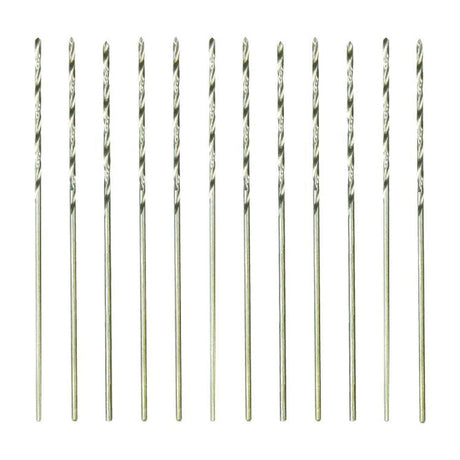 Fine High-Speed Twist Drill Bit - pkg(12) in Tube, Carded -- #78