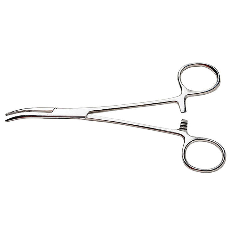 Stainless Steel Hemostat -- 7-1/2" Curved Nose