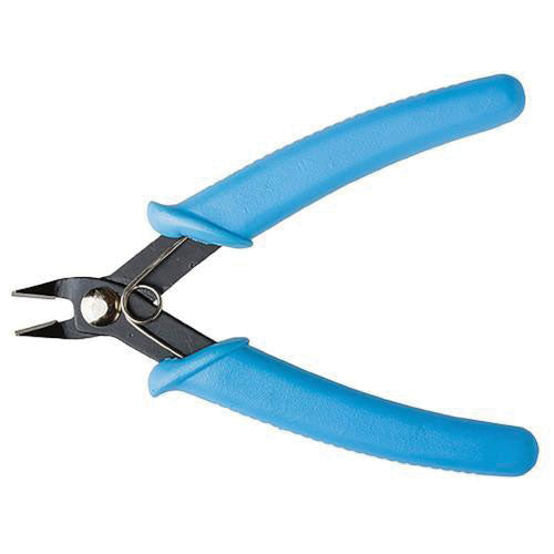 Spring Loaded Soft Grip Pliers -- Sprue Cutter (blue), Carded