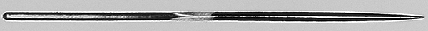 5-1/2" Long, Cut #2 Needle Files -- Triangle File, Carded