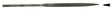 5-1/2" Long, Cut #2 Needle Files -- Flat File, Carded