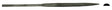 5-1/2" Long, Cut #2 Needle Files -- Half-Round File, Carded