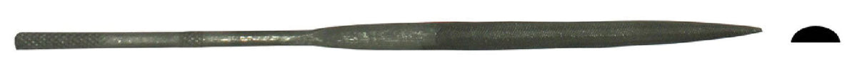 5-1/2" Long, Cut #2 Needle Files -- Half-Round File, Carded