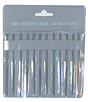 4", Cut #2 Needle Files -- 12 Mini Files, Pouch