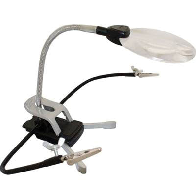 Helping Hands Magnifier -- With LED Light & 2 Hands
