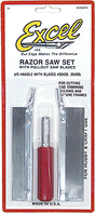Razor Saw Set -- Handle w/2 Blades, Carded