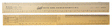 Deluxe Model Railroad Reference Ruler -- Gold Anodized Aluminum - 12-1/2"  31.8cm