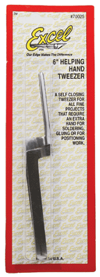 6" Helping Hand Tweezer -- Carded