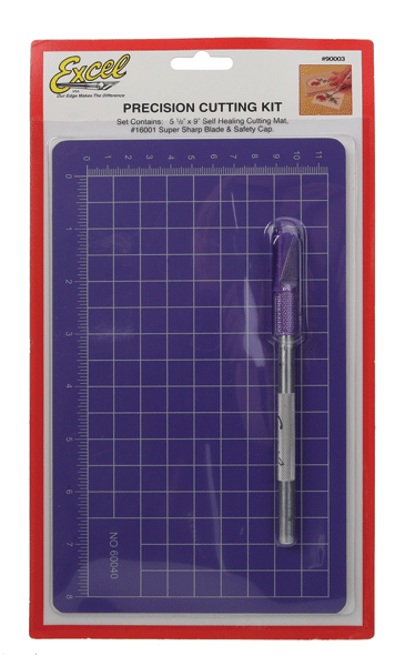 Precision Cutting Kit, Carded -- Miniature Cutting Set w/K1 Knife