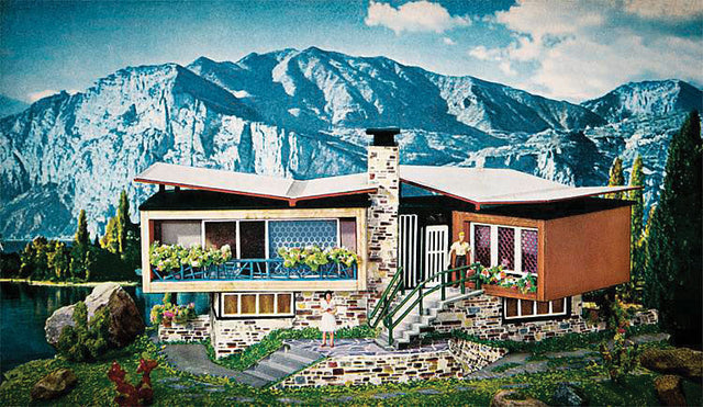 Villa in Ticino B-271 in Retro Packaging -- Kit - 7-7/8 x 4-3/4 x 3-3/8"  20 x 12 x 8.5cm-1