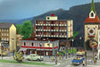 B-928 Modern Bank Building with Faller Magazine Reprint -- Kit - 9-3/8 x 6-1/2 x 6-1/4"  23.8 x 16.5 x 15.8cm-1