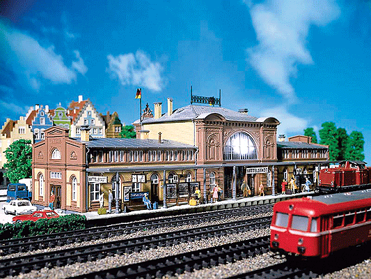 Mittelstadt Passenger Station -- 17-1/2 x 6-1/4"  44.6 x 16cm