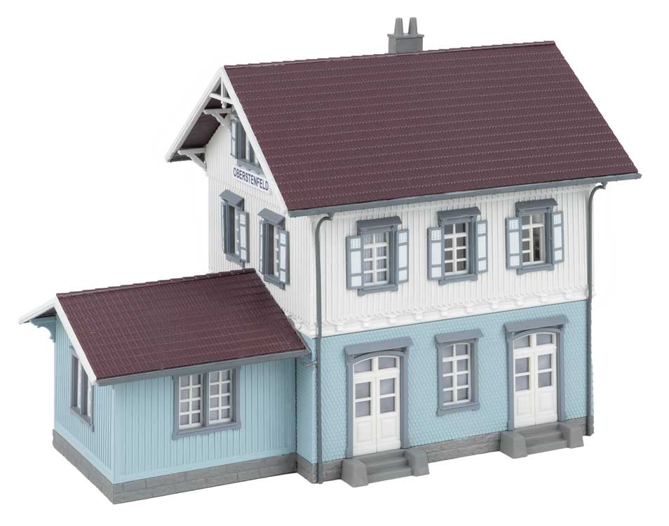 Oberstenfeld Train Station -- Kit - 7-3/16 x 4-1/8 x 5-7/16"  18.2 x 10.4 x 13.8cm-2