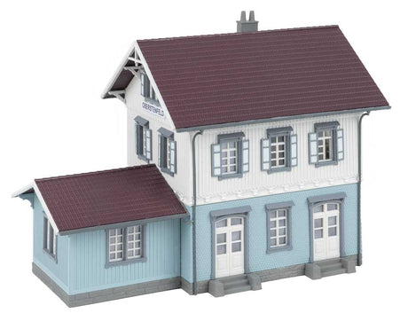 Oberstenfeld Train Station -- Kit - 7-3/16 x 4-1/8 x 5-7/16"  18.2 x 10.4 x 13.8cm-2