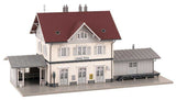 Owen Train Station with Outhouse Building -- Kit - 30.8 x 14 x 14.2cm-2