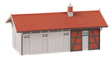 Owen Train Station with Outhouse Building -- Kit - 30.8 x 14 x 14.2cm-4