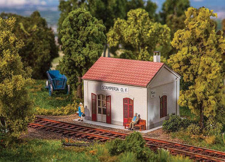 Stamperia Halt Station -- Laser-Cut Cardstock Kit - 3-3/8 x 2-3/4 x 2-11/16"  8.6 x 7 x 6.8cm-1