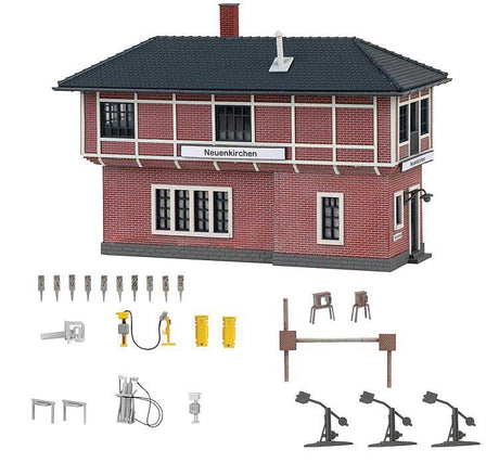 Neuenkirchen Signal Tower -- Kit with Details - 6-1/4 x 2-5/8 x 4-3/16" 15.8 x 6.7 x 10.7cm-2