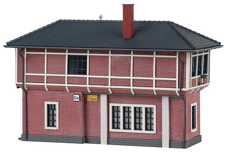 Neuenkirchen Signal Tower -- Kit with Details - 6-1/4 x 2-5/8 x 4-3/16" 15.8 x 6.7 x 10.7cm-3