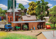 Wood Storage Shed -- Kit - 7-3/8 x 3-5/8 x 1-3/4"  18.8 x 9.2 x 4.4cm-1
