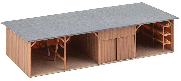 Wood Storage Shed -- Kit - 7-3/8 x 3-5/8 x 1-3/4"  18.8 x 9.2 x 4.4cm-2