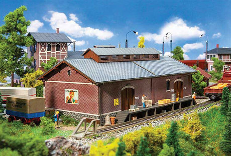 Brick Freight House - Goods Shed -- Kit - 10-3/16 x 5-5/8 x 3-7/16"  25.9 x 14.3 x 8.7cm-1