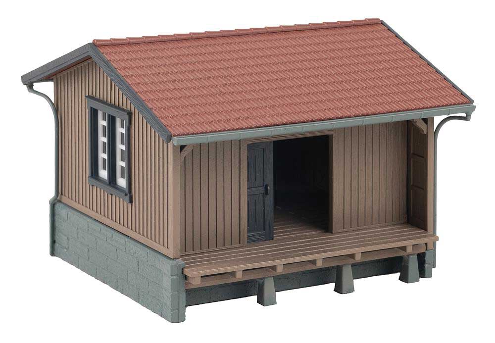 Small Wooden Freight Shed -- Kit - 3-3/16 x 3-3/16 x 2-5/16"  8.1 x 8.2 x 5.9cm-2
