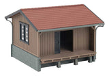 Small Wooden Freight Shed -- Kit - 3-3/16 x 3-3/16 x 2-5/16"  8.1 x 8.2 x 5.9cm-2