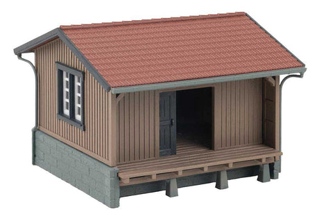 Small Wooden Freight Shed -- Kit - 3-3/16 x 3-3/16 x 2-5/16"  8.1 x 8.2 x 5.9cm-2