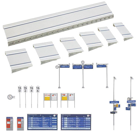 Modern Platform for Marklin C-Track w/Details -- Kit - 18 x 7 x 2.4cm-2