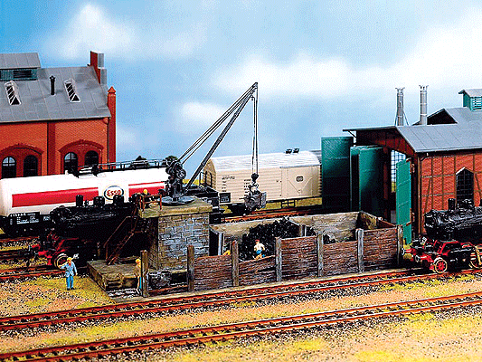Small Coaling Station -- 8-1/4 x 3-1/8"  21 x 8cm