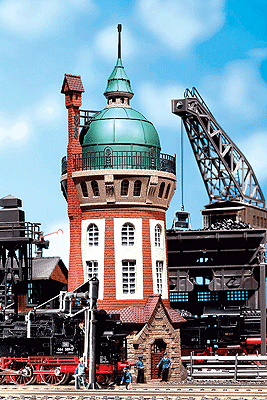 Bielefeld Water Tower -- 3-1/2 x 3-1/2 x 9-3/4"  9 x 9 x 24.5cm