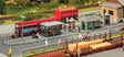 Streetcar/Bus Stop w/Shelter & News Stand -- Weathered Kit - 17-5/16 x 2 x 2-1/2"  44 x 5.1 x 6.4cm