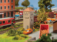 Small Substation w/Pointed Roof -- Kit - 1-11/16 x 1-5/8 x 4"  4.3 x 4.1 x 10.1cm
