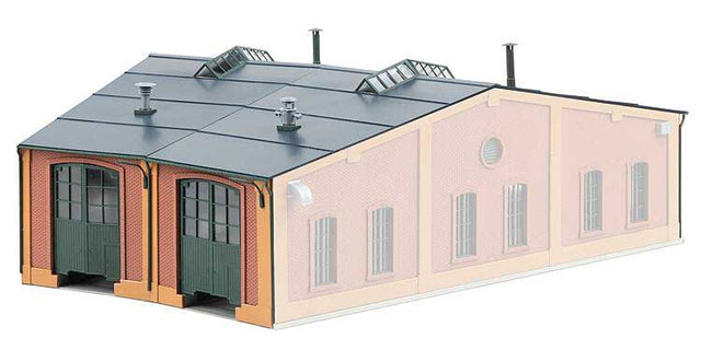 Brick Roundhouse Add-On Stall -- Kit Matches 272-120281 - 13 x 15-3/16 x 5-1/8"  33 x 38.5 x 13cm-1