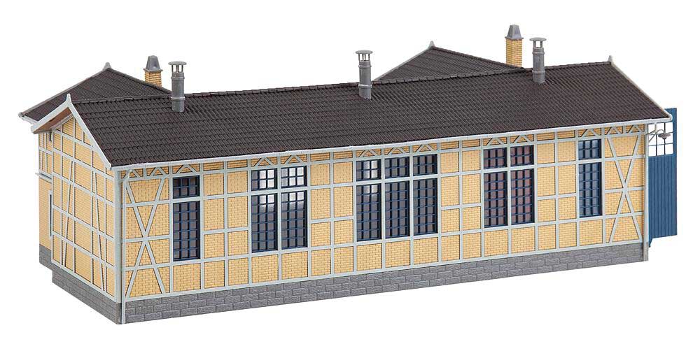 1-Stall Half-Timber Locomotive Shed -- Kit - 10-15/16 x 5-1/16 x 4-1/16" 27.8 x 12.9 x 10.3cm-3