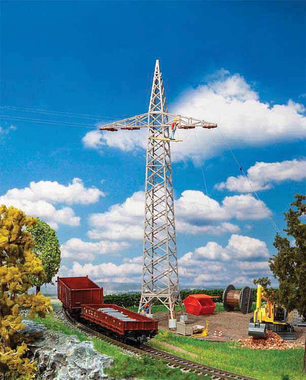 Railway Electricity Pylons - High-Tension Towers -- Kit - Each: 4-3/4 x 1-7/8 x 10-1/2" 12 x 4.8 x 26.6cm pkg(2)-1