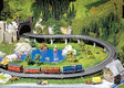 Up & Over Bridge Set For Marklin C-Track -- R2 Radius/437.5 mm (Outside R1 radius)