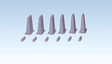 Tall Bridge Piers for Marklin C-Track -- Each 3" 7.5cm Tall (Use w/#470, #474 & #475, sold separately)