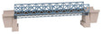 Single-Track Steel Railroad Bridge with Abutments -- Kit - 19-1/4 x 2-13/16 x 4-5/8"  48.9 x 7.1 x 11.7cm