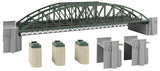 Double-Track Steel Arch Bridge with Abutments -- Kit - 26-1/16 x 6-7/16 x 6"  66.2 x 16.4 x 15.2cm-4