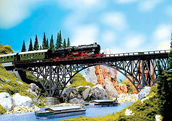 Deck Arch Bridge -- Kit - 14-1/4 x 2-1/2 x 4-3/4"  36 x 6.5 x 11.9cm
