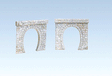 Tunnel Portals -- High Clearance For Catenary 3-3/4"  8.5cm Clearance