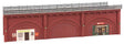 Brick Arcades with Shops and Track Bed -- Kit - 14-1/8 x 5-7/16 x 3-13/16"  35.8 x 13.8 x 9.7cm-1