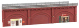 Brick Arcades with Shops and Track Bed -- Kit - 14-1/8 x 5-7/16 x 3-13/16"  35.8 x 13.8 x 9.7cm-1