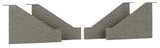 Single-Track Tunnel Portal 2-Pack - Kit -- Each: 4-3/4 x 1-1/4 x 4-3/4"  12 x 3.1 x 12cm Includes Wing Walls-3