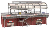 Double-Track Elevated Urban Train Station with Glass Train Shed -- Kit - 14-3/16 x 7-7/8 x 7-13/16"  36 x 20 x 19.8cm-2